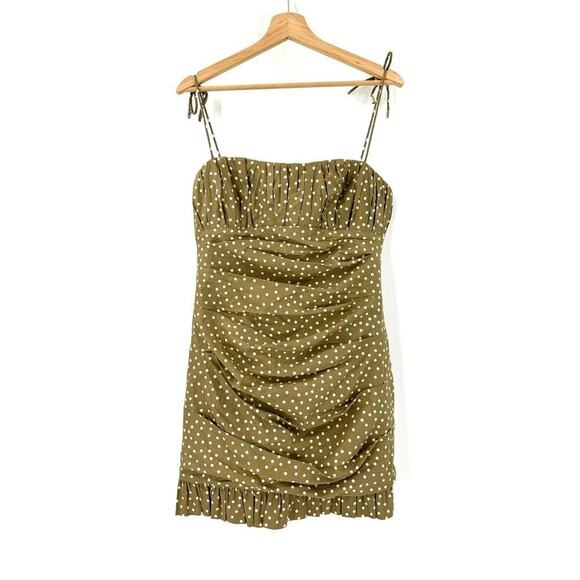 Significant Other Edie Polka Dot Cotton Mini Dress Sz 10 - Picture 7 of 13